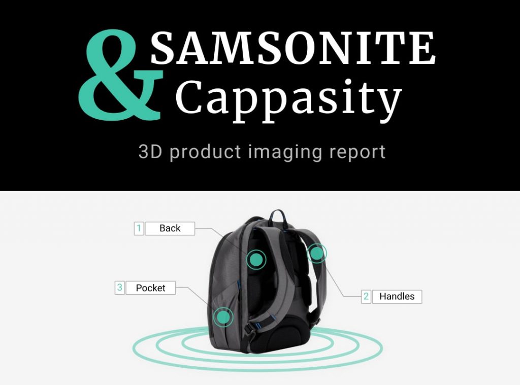 Cappasity & Samsonite 3D product imaging report