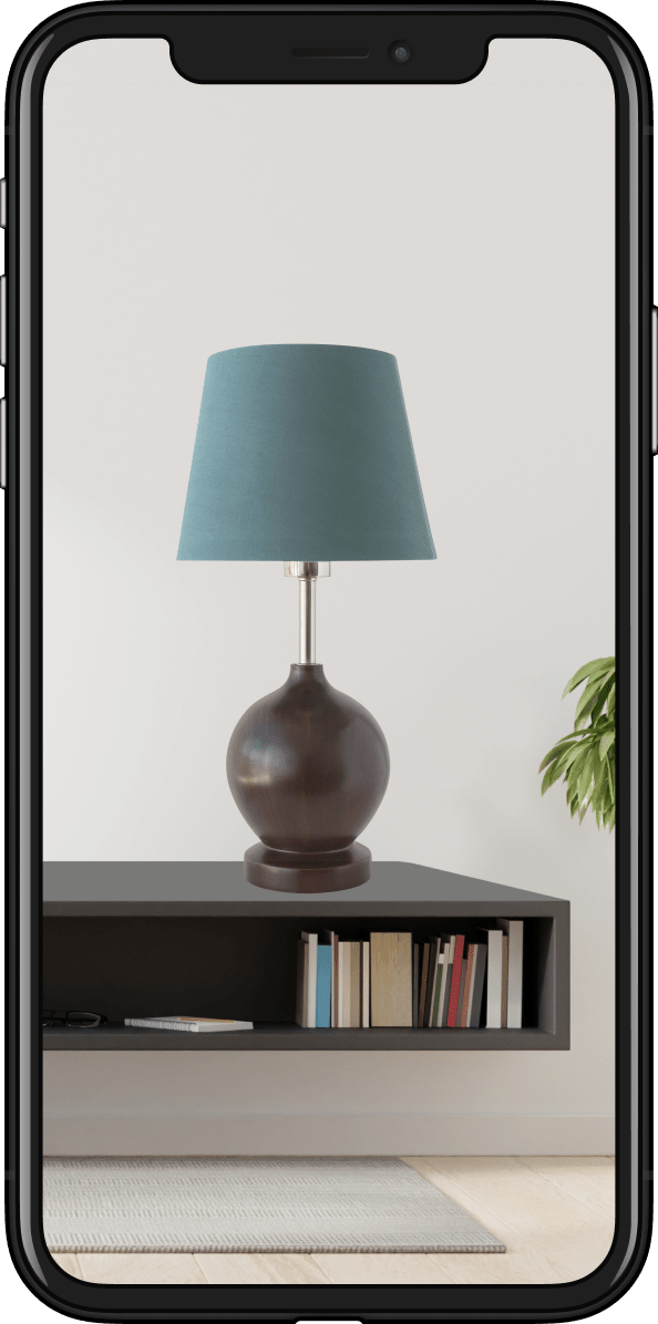 Image of a lamp in AR